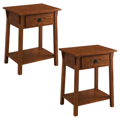 Mission end table - mission, drawer